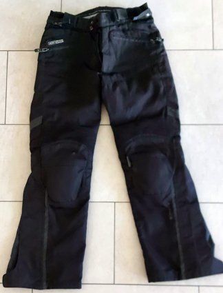 Motorradhose schwarz Textil gebraucht guter Zustand