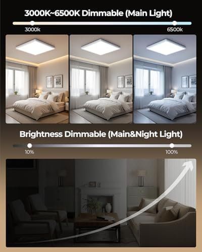 Kronleuchter & Deckenlampen: LED Deckenleuchte Flach Dimmbar 24W Deckenlampe 2000K Warm – Neu und originalverpackt aus Hundwil von pak_7zvn 4