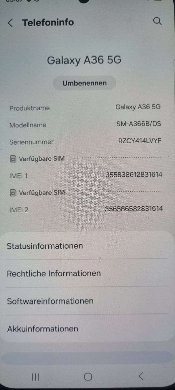 Samsung Telefoni cellulari / Smartphones: Samsung Galaxy A36 5G neu  – Nuovo (secondo la descrizione) da Herisau venduto da frp_b5zm 4