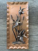 Kupfer Wandplatte Schwalben