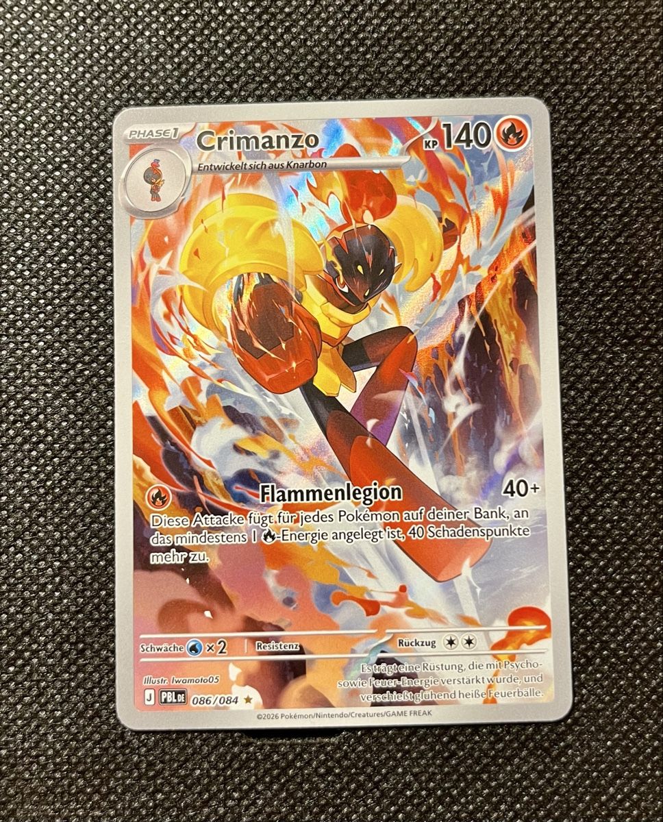 Pokémon Sammelbilder & Trading cards: Crimanzo (PBL 086/084) – Neu (gemäss Beschreibung) aus Abtwil SG von Doemiyoo