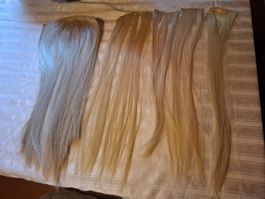 Haarteile Extensions Clip-in blond 5 Stück