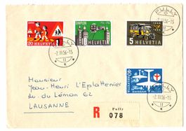 🇨🇭 Pully - 1956 sur enveloppe