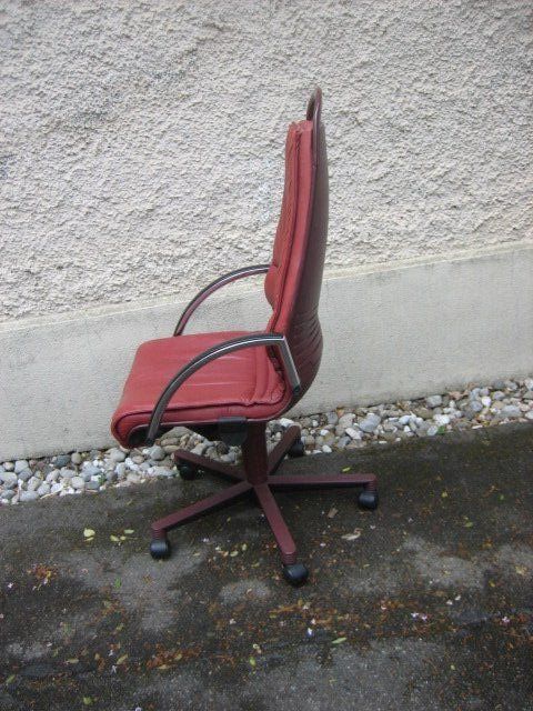 Giroflex Sedie: Bürostuhl / Drehstuhl Giroflex rot – Usato da Winterthur venduto da pf02 2