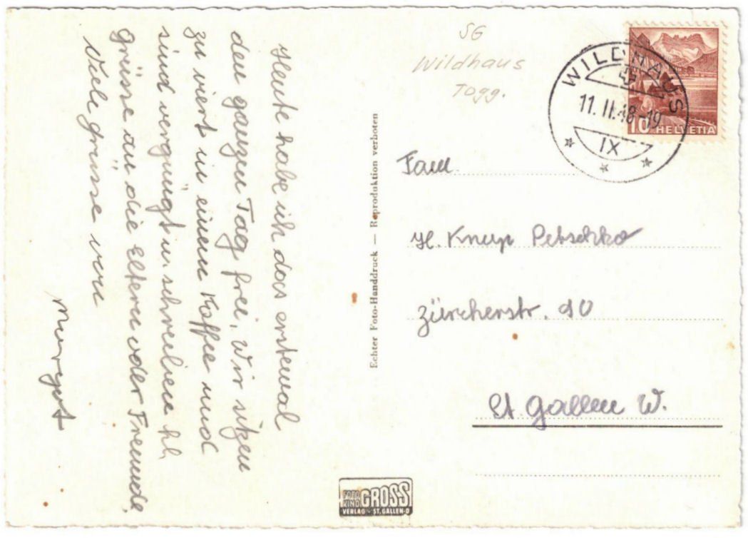 Cartoline postali: Wildhaus - Funi – Usato da Binningen venduto da Mountainrider 1