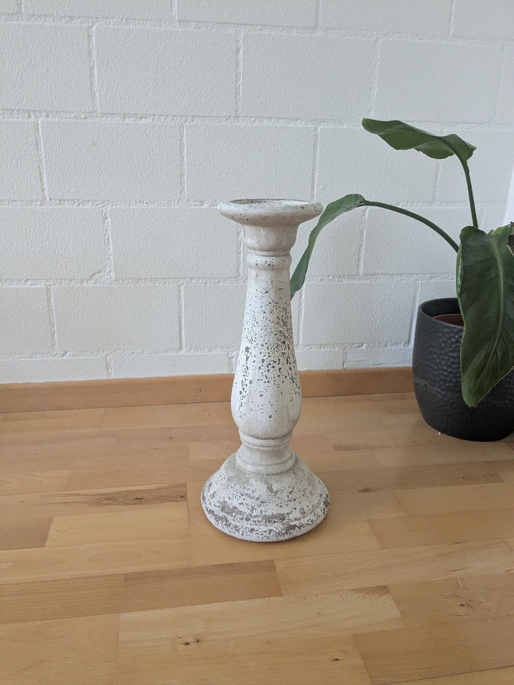 Portacandele: Kerzenständer/Säule aus Gips, Shabby Chic Stil  – Usato da Niederweningen venduto da Karin7777 2