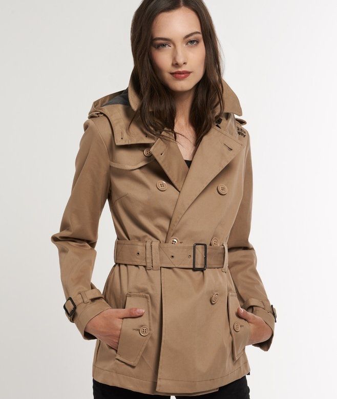 Superdry Cappotti: SuperDry & Co - Regenjacke "Cropped Super Raincoat" – Nuovo e nell'imballaggio originale da Bülach venduto da Zaimania