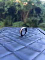 Ring Keramik-goldenem-Muster Edelschmuck 19mm Modering