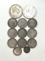 Rare Italia. Lot de 13 monnaies en argent, 1863/1879 Top