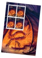 Briefmarke Tolkien der Herr der Ringe / Artwork John Howe