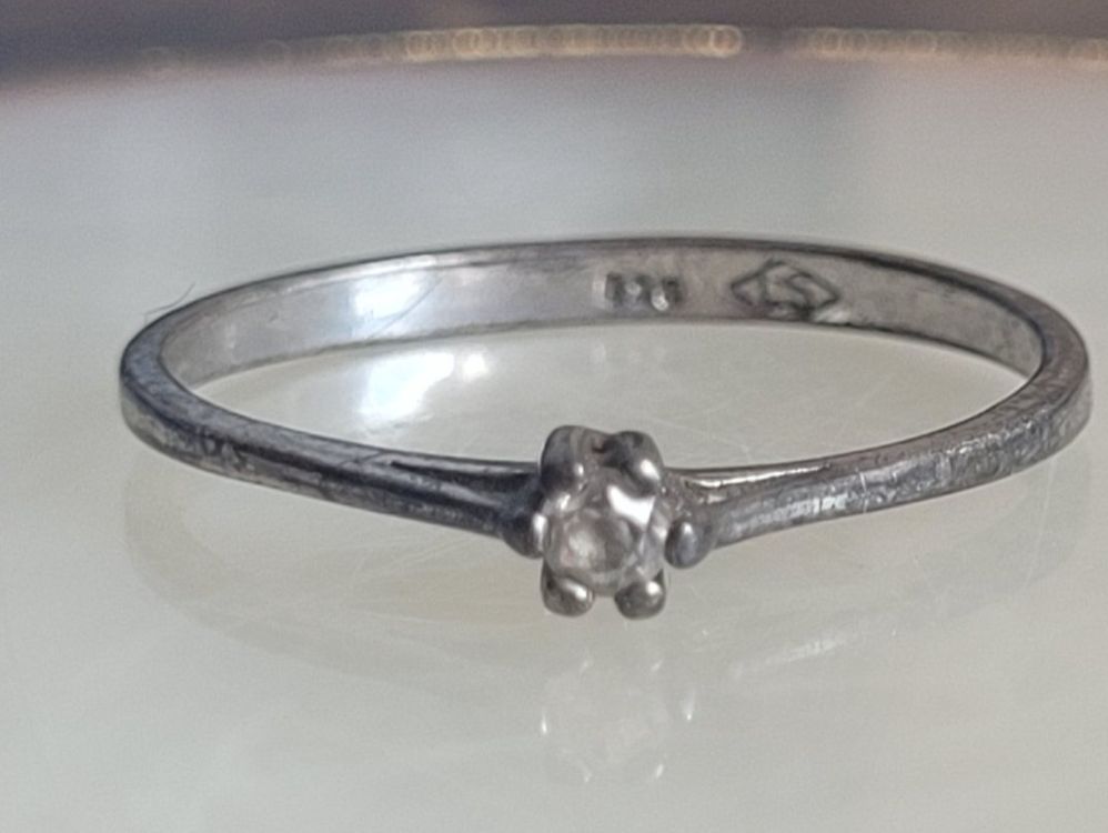 Bague argent avec pierre oscillante pour femmes - LPN Bijoux