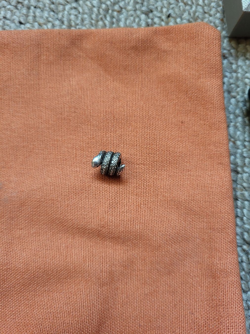 Pandora Anhänger: Schlangenförmiger Pandora-Charm – Neu (gemäss Beschreibung) aus Zweisimmen von Adorable 1