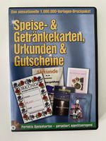 PC Vorlagen Speisekarten, Urkunden