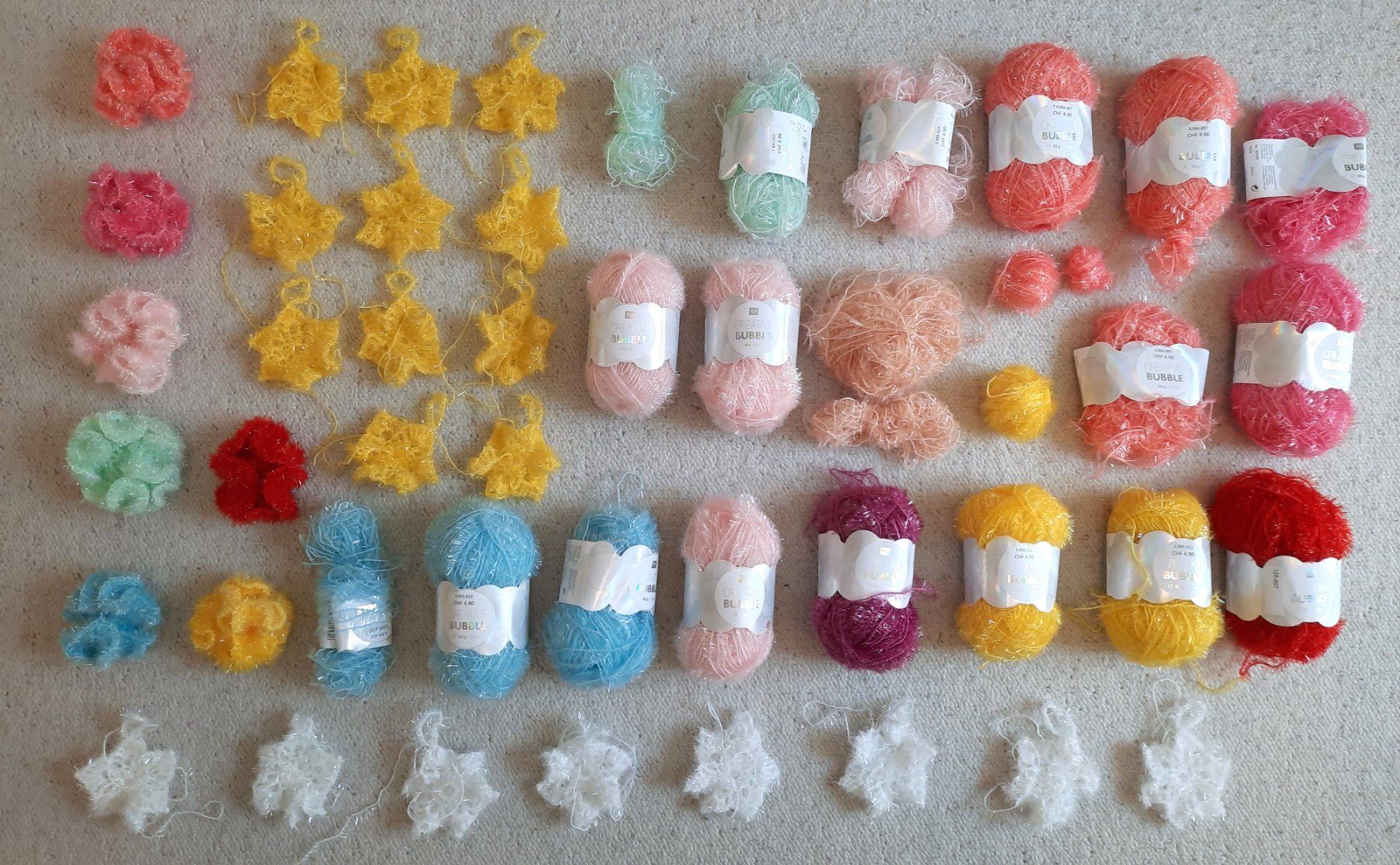 Lana: Polyestergarn CREATIVE BUBBLE, div Farben/kleine Muster, neu – Nuovo (secondo la descrizione) da Steffisburg venduto da pbegger