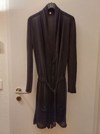 Cardigan , 42, Armani Jeans.