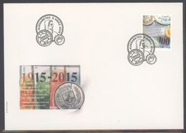 2015, FDC 100 Jahre Eidgenössische Steuerverwaltung(Nr.1548)