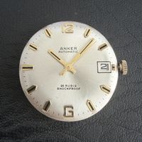 Anker Autoatic Uhrwerk, Zifferblatt und Glas