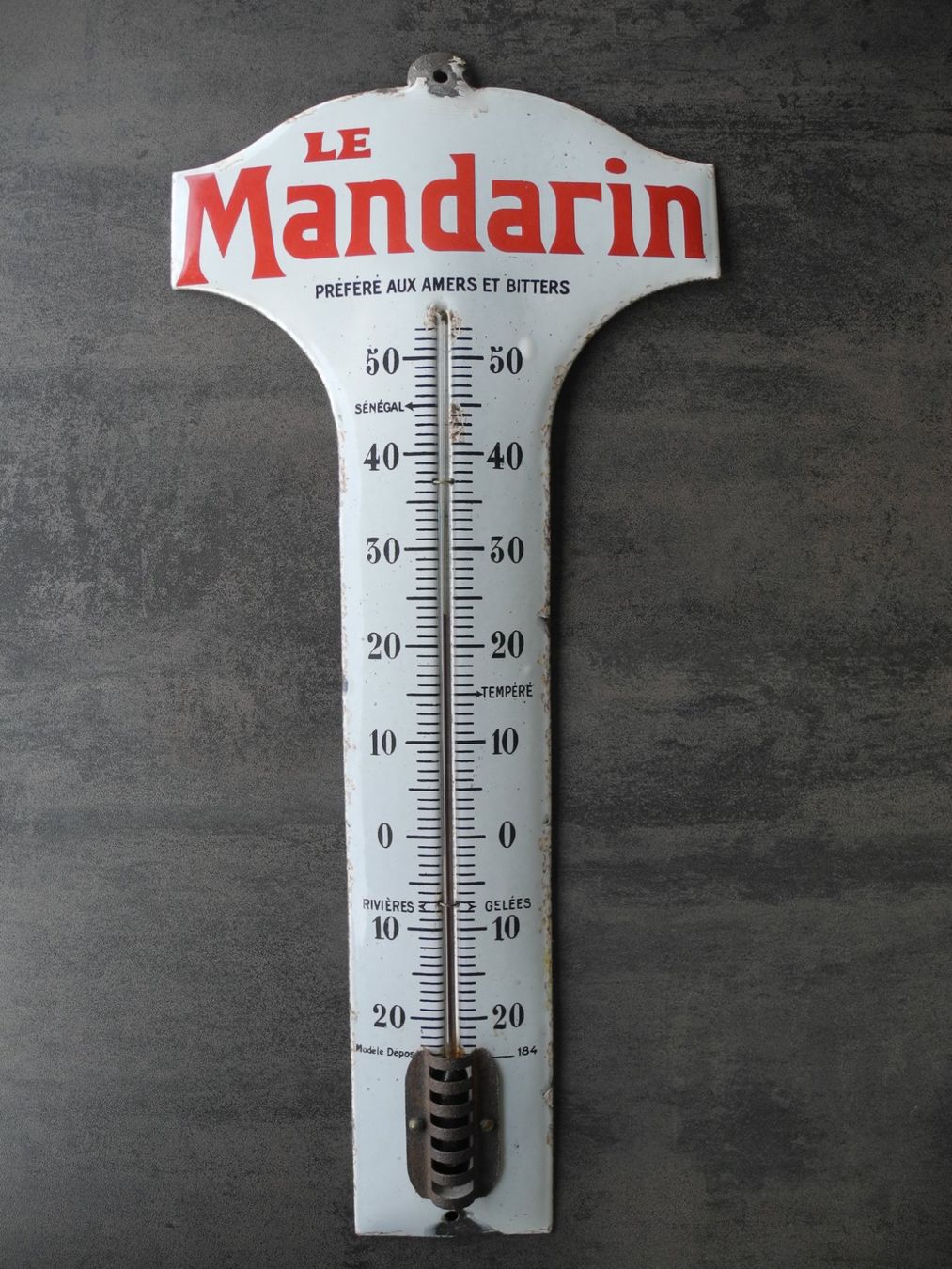 Insegne: ANTIKES EMAILTHERMOMETER – Usato da Reinach AG venduto da Huckleberrysix 3