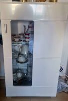 Vitrinen-Schrank weiss mit Glasfront