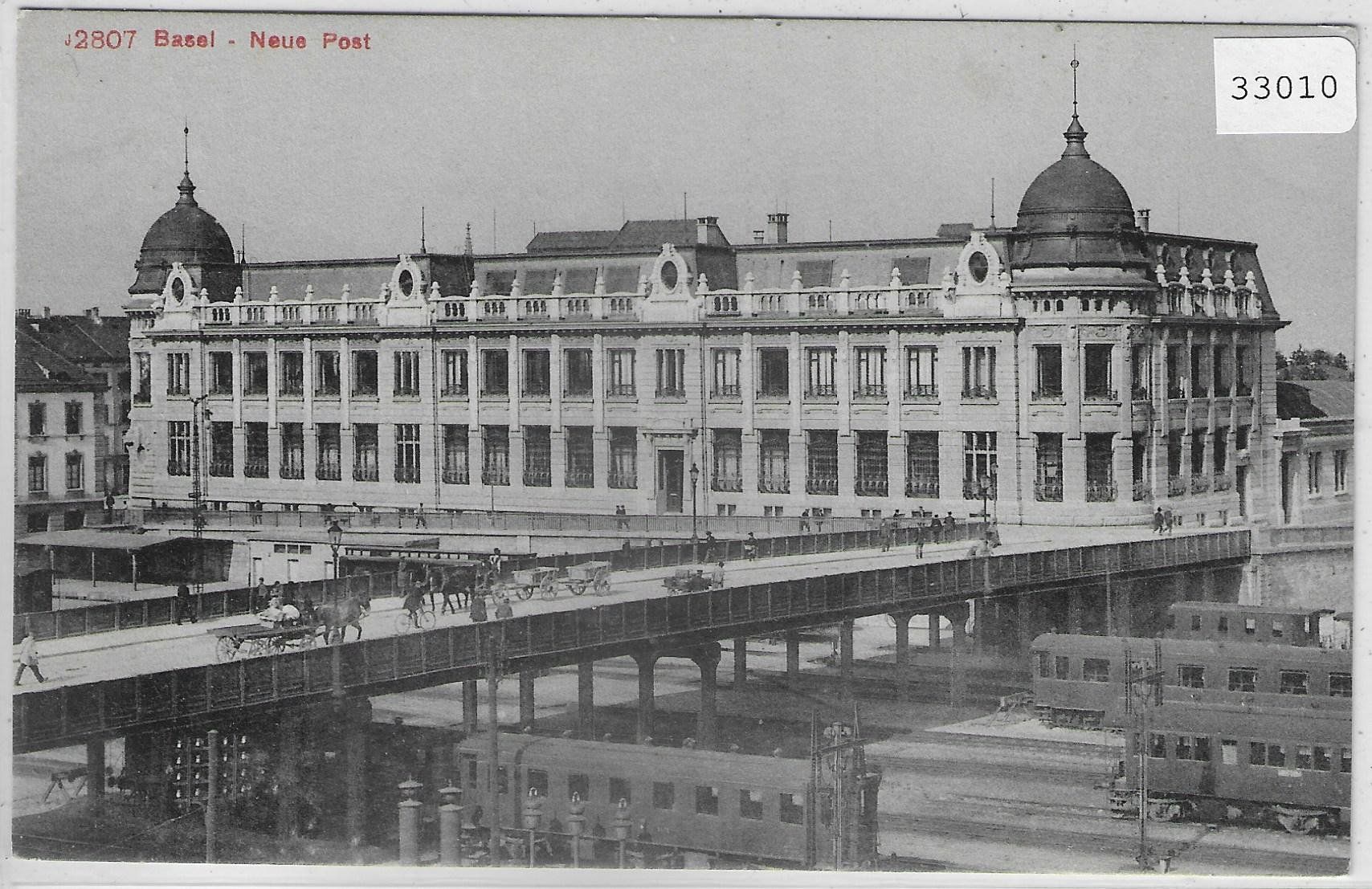 Cartoline postali: Basel - Neue Post - Bahnhof - animee belebt – Usato da Ettingen venduto da Kartenplanet