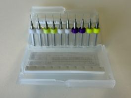 10x Präzisionsbohrer gemischt 0,2–0,4 mm für 3D-Drucker/PCB