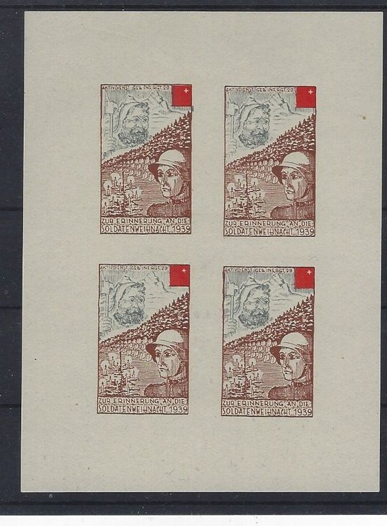 Tutti i francobolli: Geb.Inf.Rgt. 29 Bögli geschnitten 150.00 Nr. 299/4 ** – Nuovo (secondo la descrizione) da Zuzwil SG venduto da ueli40