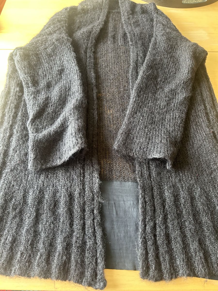 Cappotti: Strickmantel , Oversize, schwarz – Usato da St.Gallen venduto da tze_g7lv