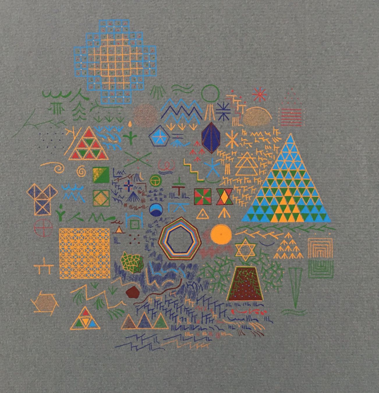 Grafica & Litografie: Yves Galgon "Kompositionen " 2 FARBSIEBDRUCKE – Usato da Nennigkofen venduto da Schamane75 1