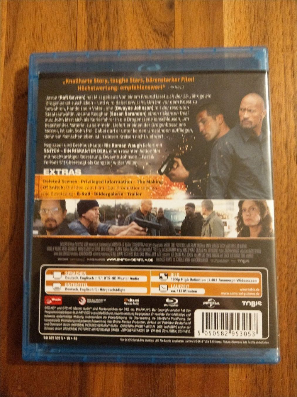 Alle DVDs: Blu Ray - Snitch mit Dwayne Johnson – Gebraucht aus Rheinfelden von FilmAuktion 1