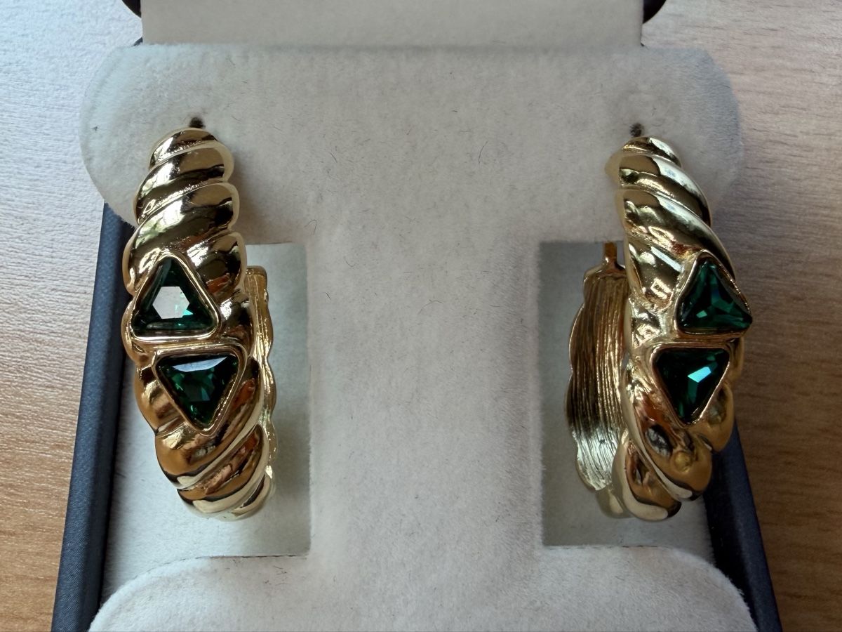 Orecchini pendenti & Orecchini a lobo: Vintage Ohrringe Clips Luxus Modeschmuck  – Usato da Lamone venduto da LaCantinaMagica 6