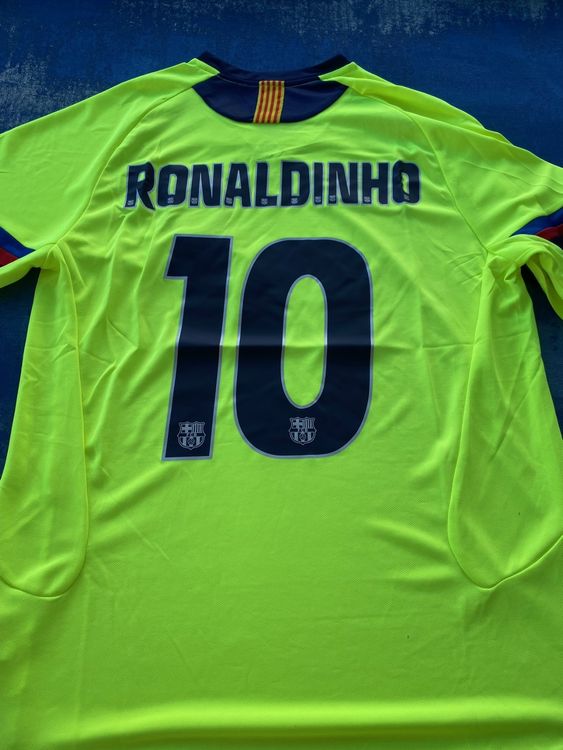 Maillot Domicile FC Barcelona 2005-2006 Ronaldinho #10 - Vintage, Taille XL, Bleu