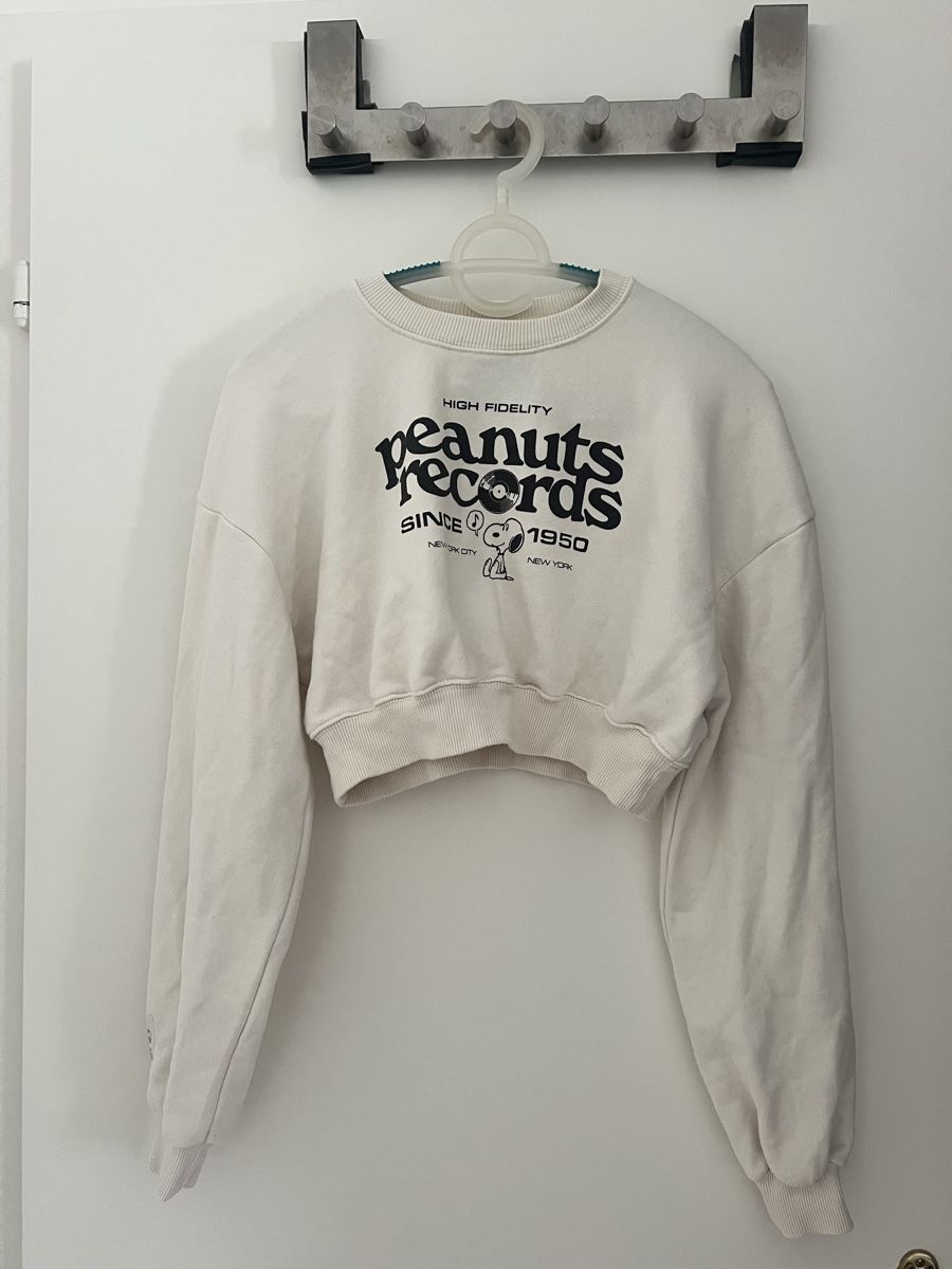 Pull&Bear Maglioni & Felpe: snoopy peanuts records cropped Pulli, Pull & Bear, Gr: S – Nuovo (secondo la descrizione) da Küttigen venduto da Avena