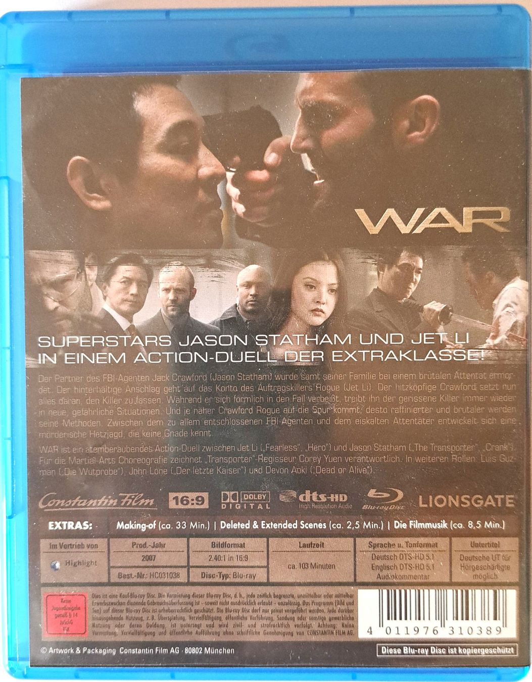 Tous les DVDs: WAR – D'occasion à Tenniken par mik_6mxg 9