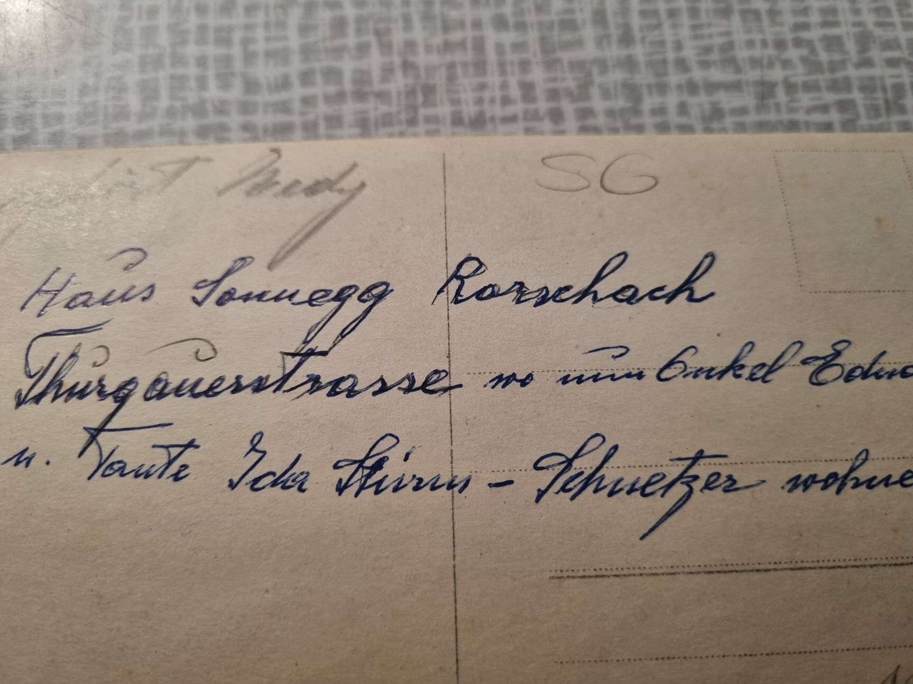 Ansichtskarten: Alte Ansichtskarte Haus Sonnegg Rorschach SG – Gebraucht aus Trachslau von pos_8htb 1