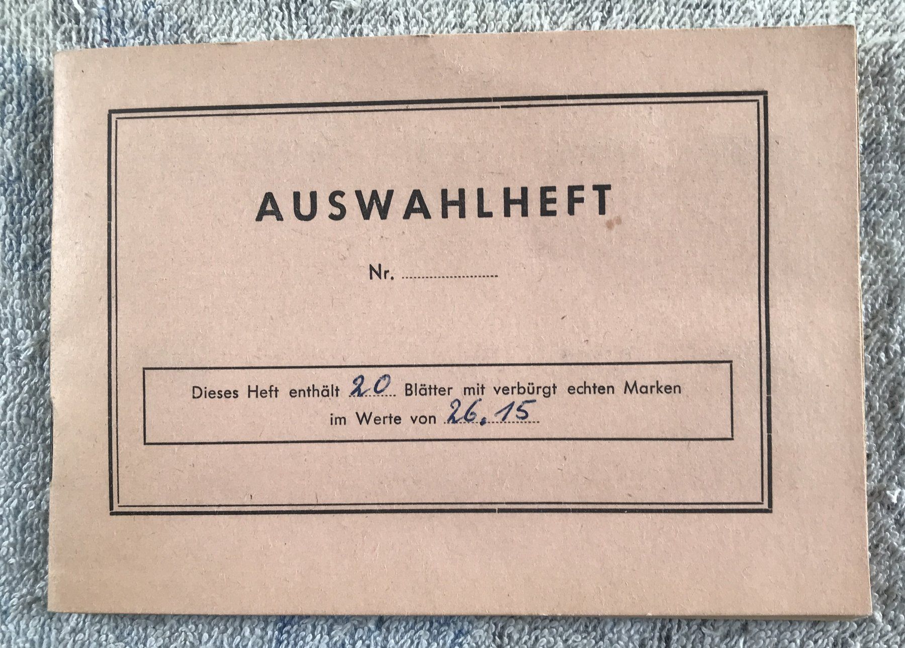 Tutti i francobolli: AUSWAHLHEFT – Usato da Ostermundigen venduto da Kari1937