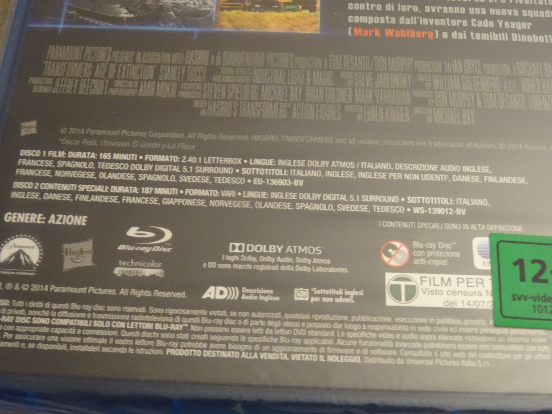 Tutti i DVDs: Transformers 4 - Blu-ray NEU – Nuovo e nell'imballaggio originale da Olten venduto da Disc-Verkauf 2