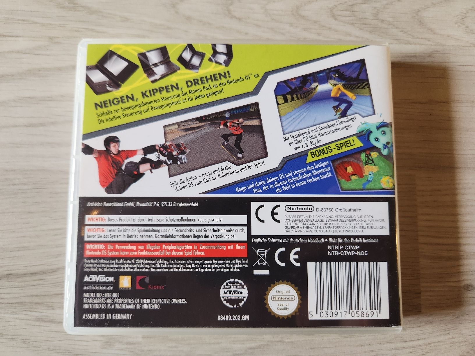 Tony Hawk's Motion für Nintendo DS Top Zustand! (Gebraucht) in