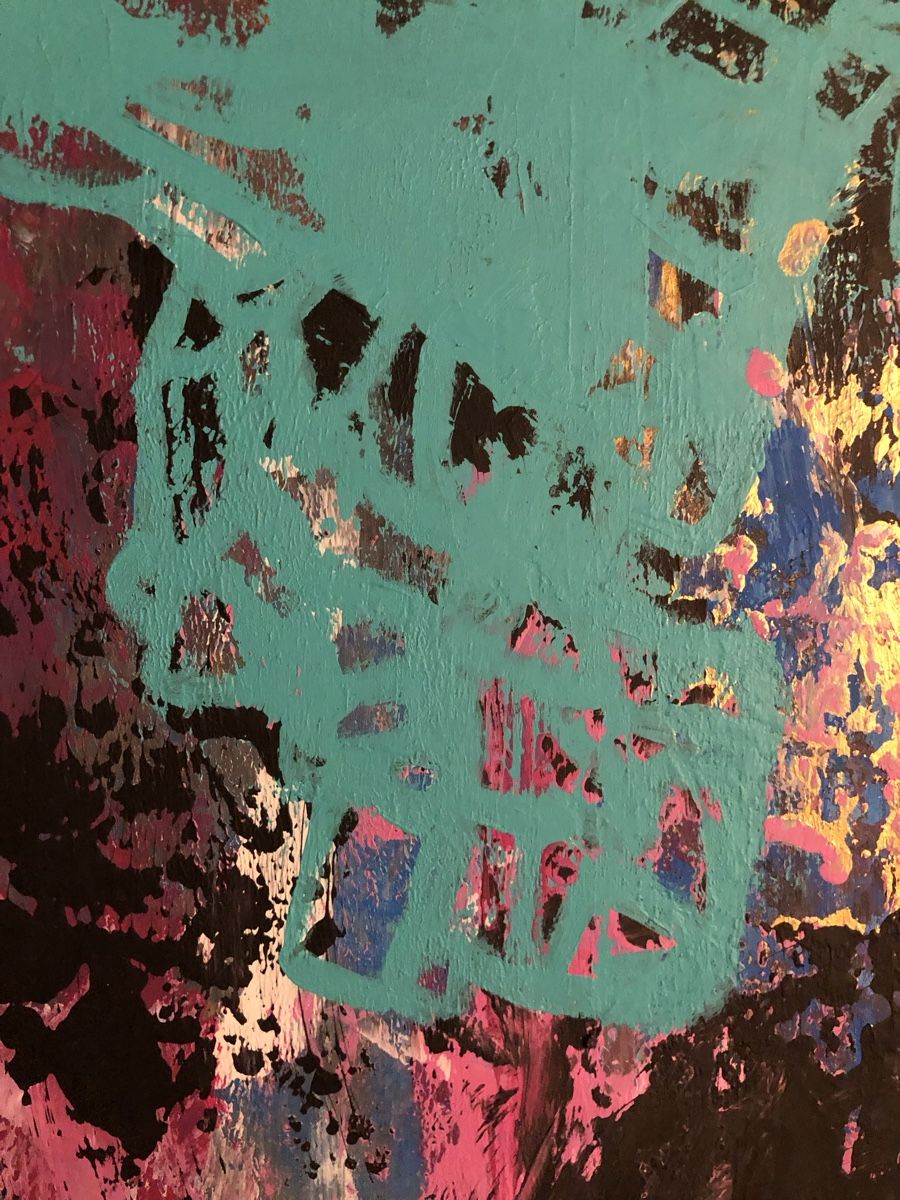 Tableaux: Gemälde abstrakt 60/60cm – Neuf avec emballage d'origine à Frauenkappelen par MissCadillac 6