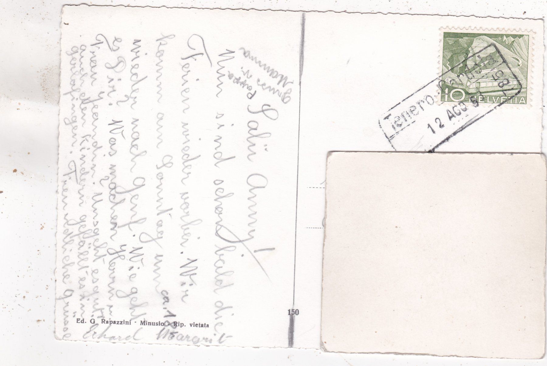 Cartoline postali: Ronco 1953 – Usato da Herisau venduto da Lisegrat2008 1