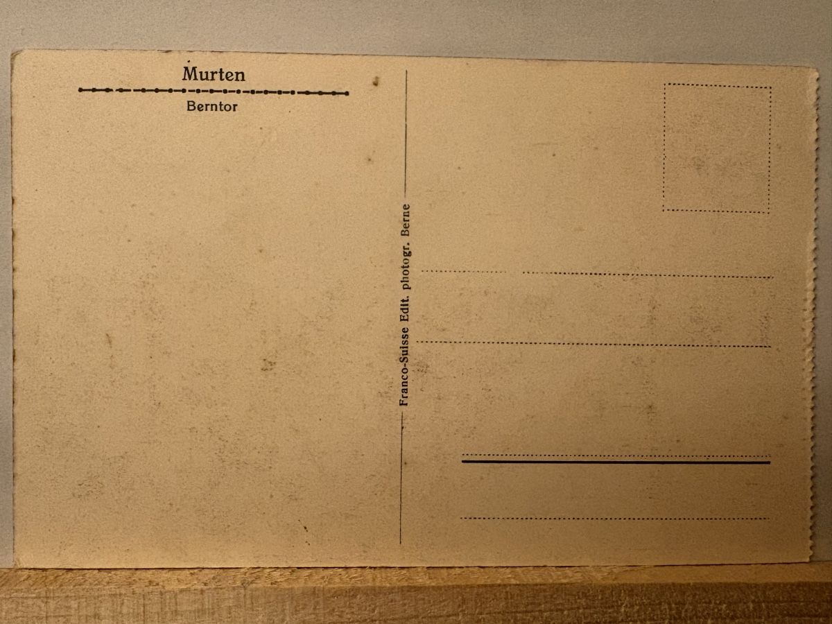 Cartes postales: AK von Murten Berntor – D'occasion à Rümlang par Kartenpost1 1