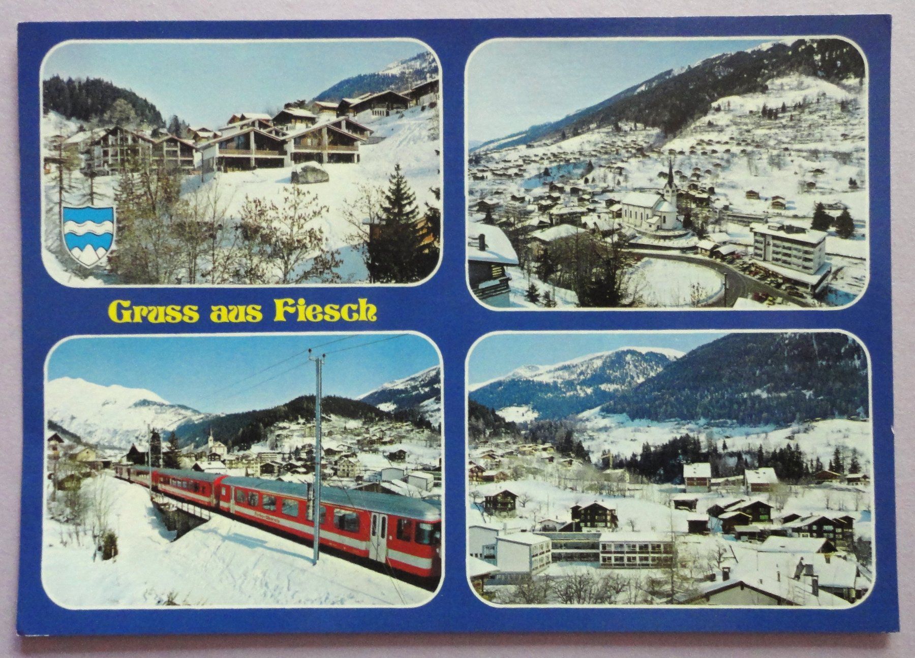 Cartoline postali: Fiesch 1050-2927 m – Usato da Fétigny venduto da Billy2miny
