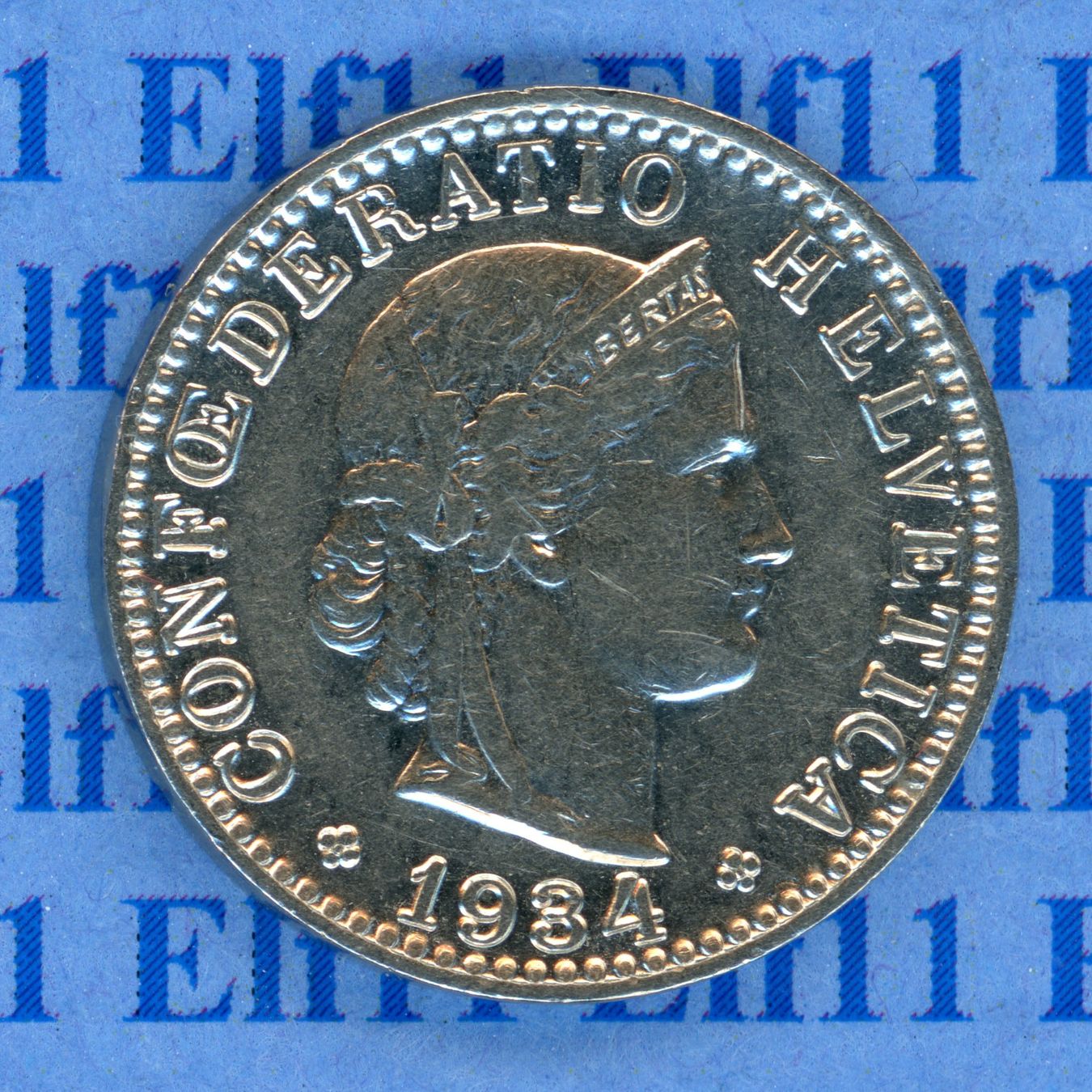 Tutti le monete: CHF___0.20 1934 ss-vz 20 Rappen – Usato da Widnau venduto da Elf11