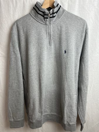 Quarter zip Ralph Lauren gris