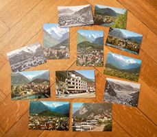 12 verschiedene Ansichtskarten Interlaken (2 doppelt)