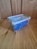 1.4 Kilo Legosteine - Blaue Teile, 1.5kg, mit Box.