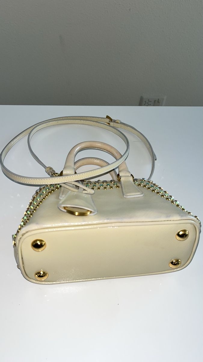 Prada Borse da donna: Prada Patent Crystal Mini Promenade Handbag  – Usato da Glattpark(Opfikon) venduto da Sbitizi 6