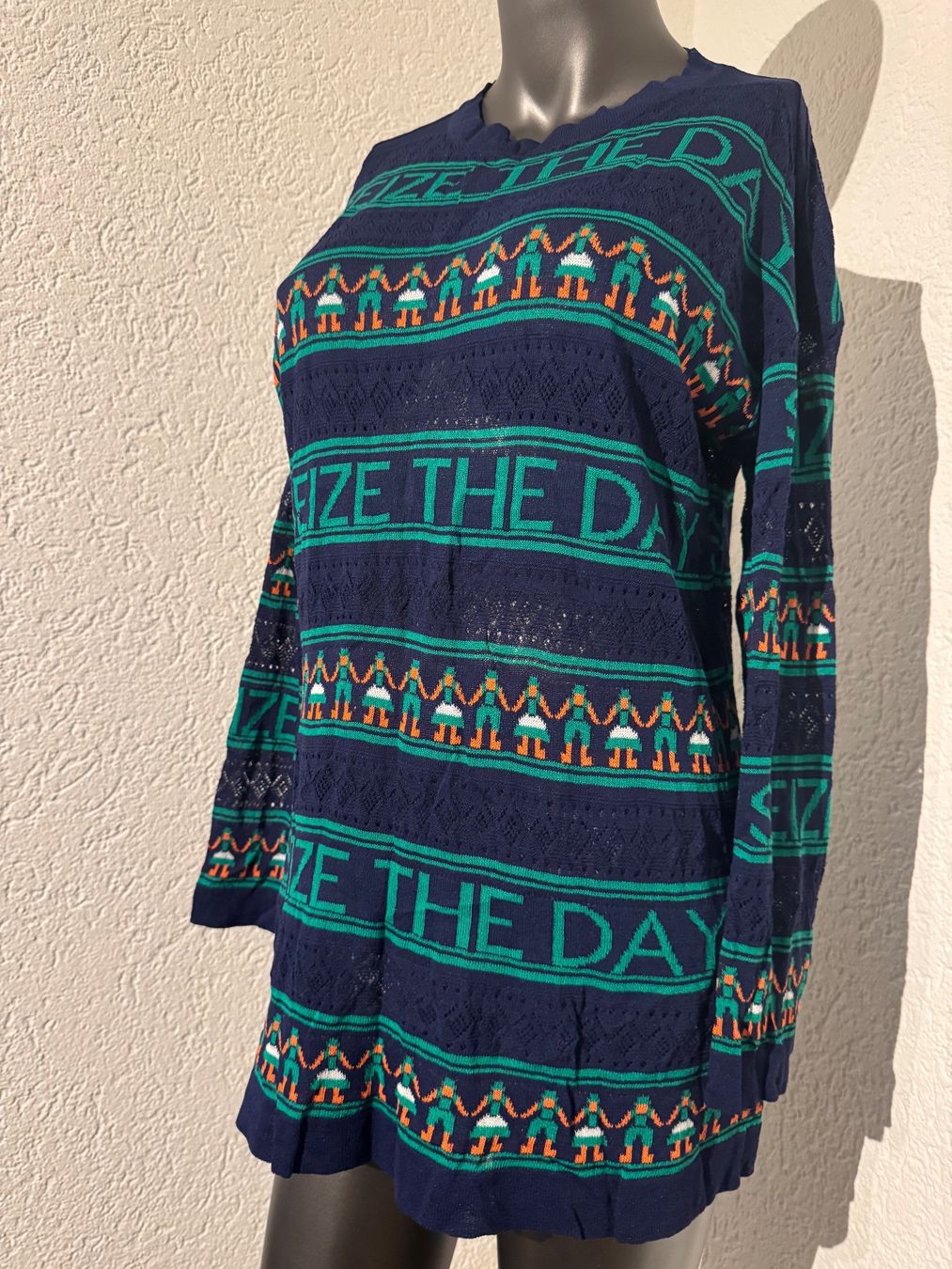 Pulls & Sweat-shirts: Damen Strick Pulli Pullover Gr. M Blau Grün – D'occasion à Frenkendorf par Style365 2