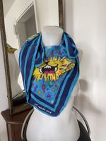 Foulard  Züri Fäscht 94, lion jaune soie/ SVP lisez le texte