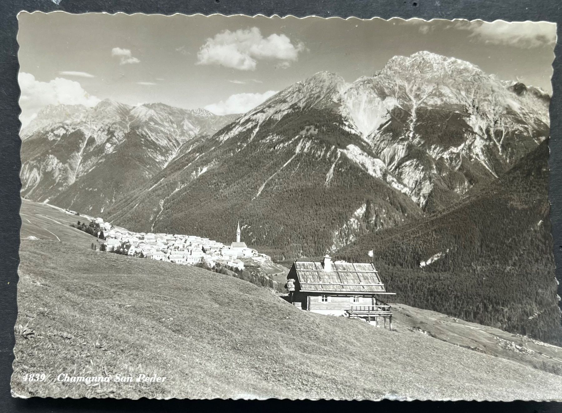 Cartoline postali: Chamanna San Peder (Sent) ca. 1950 – Usato da Ostermundigen venduto da DaxKarten-75