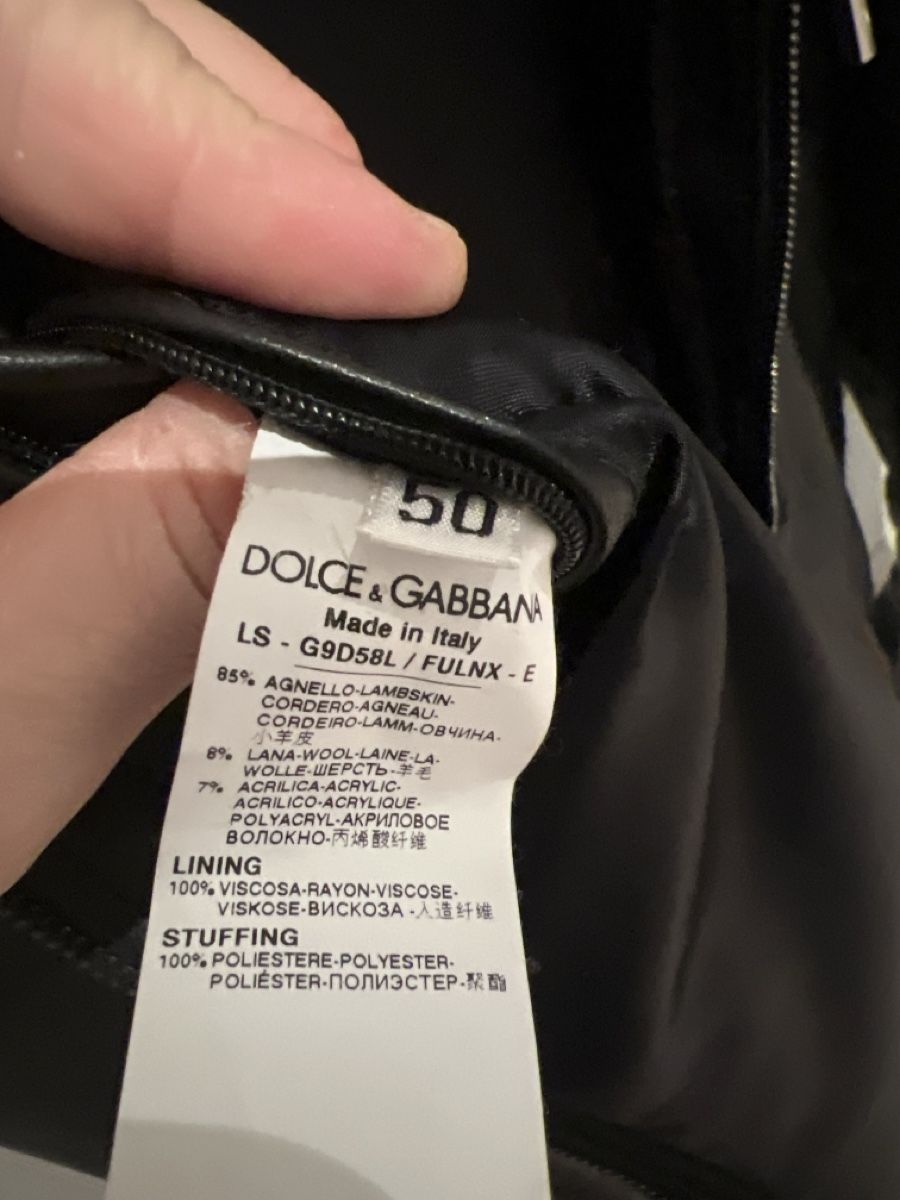 Dolce & Gabbana Giacche: Dolce & Gabbana Lederjacke – Usato da Lampenberg venduto da boom_123 2